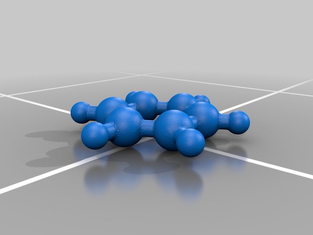 苯分子结构3d模型